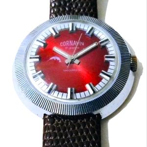Vintage Red UFO Watch from UKRAINE